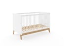 Chambre bébé complète HAXO - Blanc/Pin  - 7