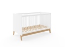 Chambre bébé complète HAXO - Blanc/Pin  - 7