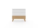 Commode 3 tiroirs HAXO – Blanc/Pin Nateo Concept - 5