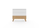 Commode 3 tiroirs HAXO – Blanc/Pin Nateo Concept - 5