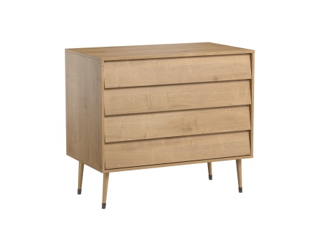 Commode 4 tiroirs BOSQUE Chêne  - 2