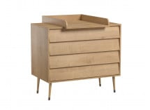 Commode 4 tiroirs BOSQUE Chêne  - 3