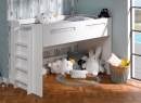 Lit mi-hauteur 90x190 ANDY - Blanc - 1