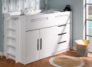 Lit mi-hauteur 90x190 ANDY - Blanc - 3
