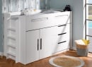 Lit mi-hauteur 90x190 ANDY - Blanc - 3