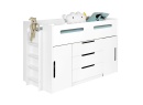 Lit mi-hauteur 90x190 ANDY - Blanc - 5