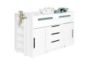 Lit mi-hauteur 90x190 ANDY - Blanc - 5