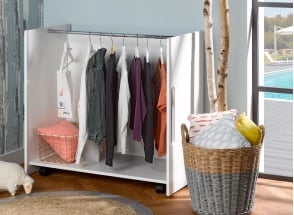 ANDY Kinderkleiderschrank – Weiß