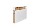 Tête de lit 160 avec réhausse PRADO - Blanc/Chêne - 1