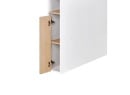 Tête de lit 90 avec réhausse PRADO - Blanc/Chêne - 3