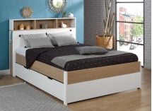 Letto Matrimoniale Prado Con Cassetti E Materassi - 140x200cm, Grigio, Velluto Antimacchia - Foto 11