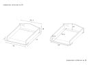 Plan à langer pour commode CALTON - Dimensions