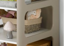 Table à langer bébé CAMERON - Blanc/Lin - 3