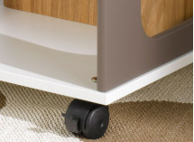 Table à langer bébé CAMERON - Blanc/Taupe - 4