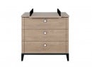 Commode 3 tiroirs ELLIOT Ardoise/chêne - 5