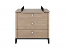 Commode 3 tiroirs ELLIOT Ardoise/chêne - 5