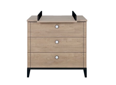 Plan à langer pour commode ELLIOT Ardoise/chêne - 1