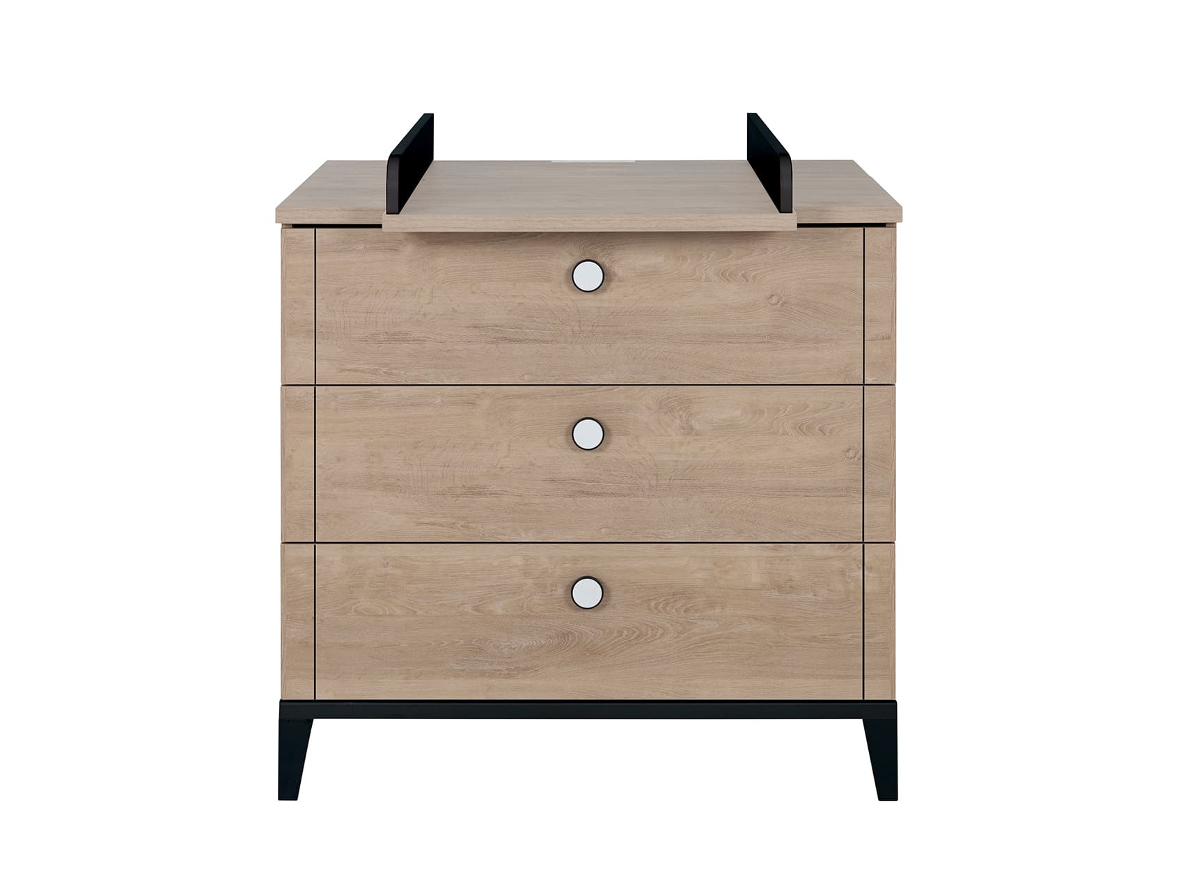 Plan à langer pour commode ELLIOT Ardoise/chêne - 1