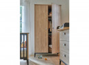 Armoire 2 portes ELLIOT - Ardoise/chêne - 4