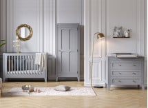 Lit bébé évolutif 70x140 MILENNE Gris - 4
