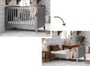 Lit bébé évolutif 70x140 MILENNE Gris - 3