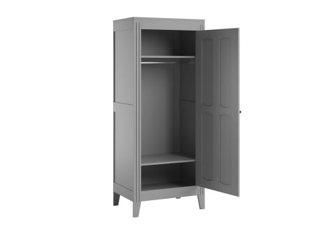 Armoire 1 porte MILENNE Gris - 2