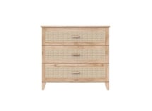 Commode 3 tiroirs cannage rotin NAMI Bois - 3