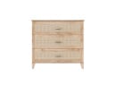 Commode 3 tiroirs cannage rotin NAMI Bois - 3
