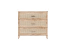 Commode 3 tiroirs cannage rotin NAMI Bois - 3