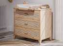 Chambre bébé duo cannage rotin NAMI Bois - 2