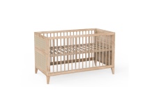 Chambre bébé duo cannage rotin NAMI Bois - 12