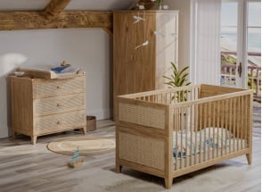 Complete NAMI babykamer met rotan vlechtwerk - Hout