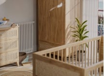 Chambre bébé complète cannage rotin NAMI Bois - 7