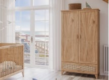 Chambre bébé complète cannage rotin NAMI Bois - 5
