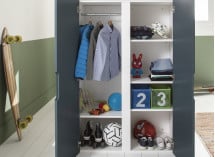 Lit mezzanine avec bureau et armoire MANLY Nateo Concept - 4