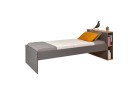 Lit enfant 90x200 rangement ALBI Ardoise/Chêne  - 6