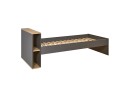 Lit enfant 90x200 rangement ALBI Ardoise/Chêne  - 7