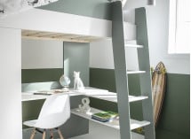 Lit mezzanine avec bureau et armoire MANLY Nateo Concept - 14
