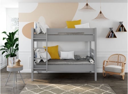 Lit superposé séparable 90x190 ANGEL Gris - 1