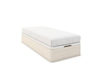 Lit coffre 90 x 200 cm BASTIA Chêne blanchi - 1