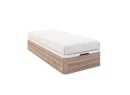 Lit coffre 90 x 200 cm BASTIA Chêne naturel - 1