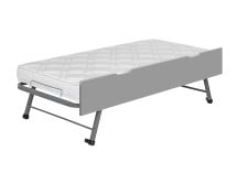 Tiroir gigogne 90x190 Gris - 1