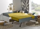 Lit gigogne banquette 90x190 MANLY - Blanc/Vert - 2
