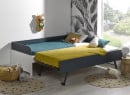 Lit gigogne banquette 90x190 MANLY - Blanc/Bleu - 2