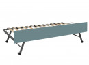 Lit gigogne rangement 90x190 MANLY Blanc/Vert - 5