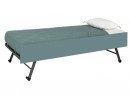 Lit gigogne rangement 90x190 MANLY Blanc/Vert - 4