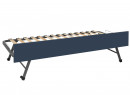 Lit gigogne rangement 90x190 MANLY Blanc/Bleu - 5