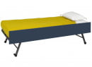 Lit gigogne rangement 90x190 MANLY Blanc/Bleu - 4