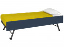 Lit gigogne rangement 90x190 MANLY Blanc/Bleu - 4