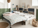 Lit gigogne rangement 90x190 MANLY Blanc/Bleu - 2